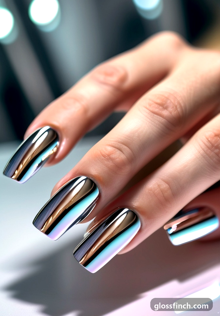 Refined nail colors for evening sophistication
