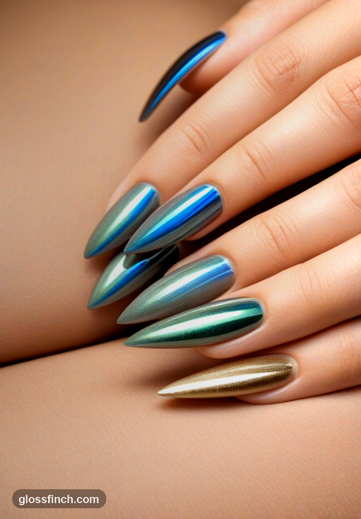 Velvet finish nails for a touch of understated luxury